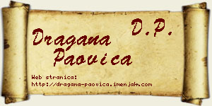 Dragana Paovica vizit kartica